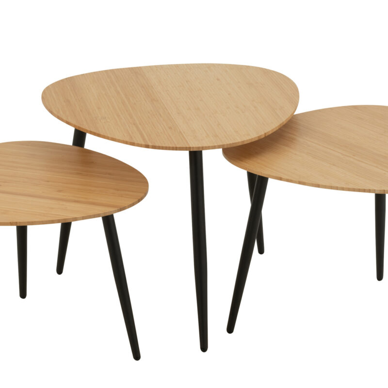 Set aus 3 Beistelltischen Palette