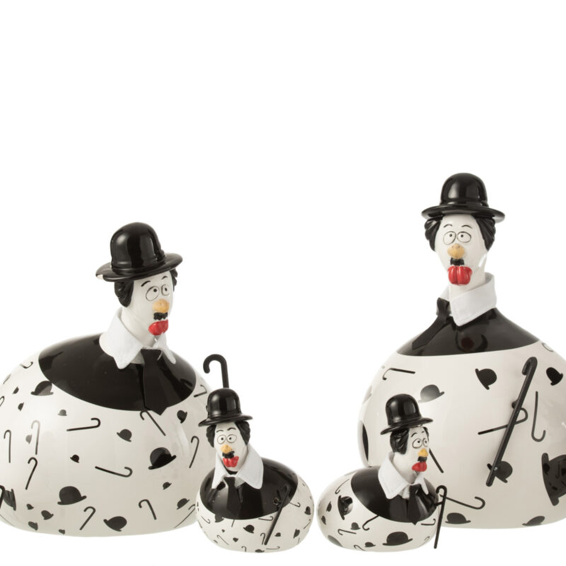 Huhn Chaplin Keramik 2stck