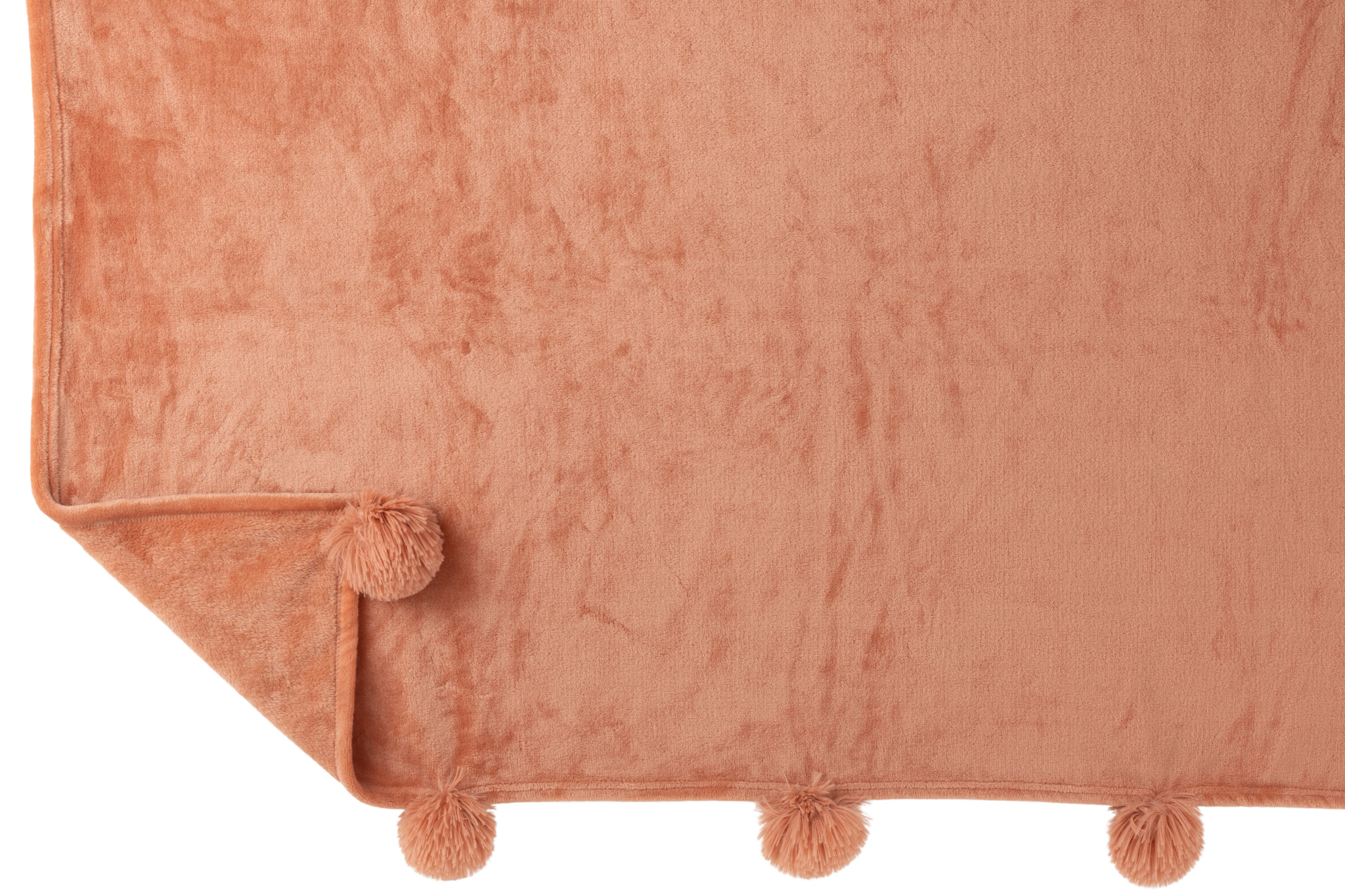 Karo Pompom Decke – Bild 3